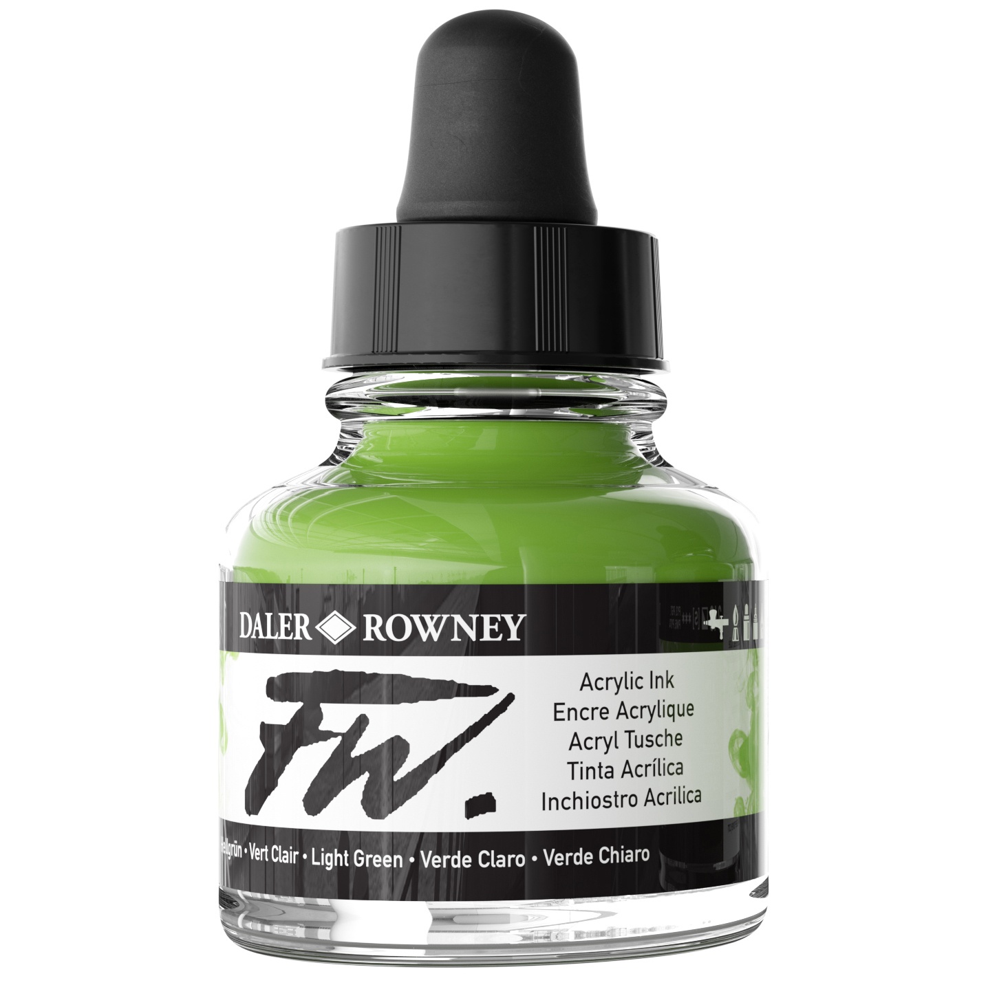 FW Acrylic Artists Ink 1oz-Light Green