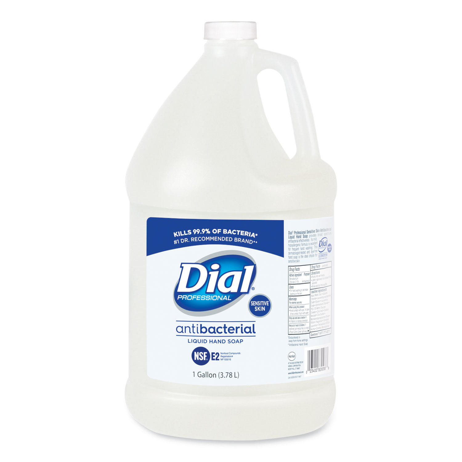 Dial® Professional Antimicrobial Soap for Sensitive Skin, Floral, 1gal Bottle, 4
