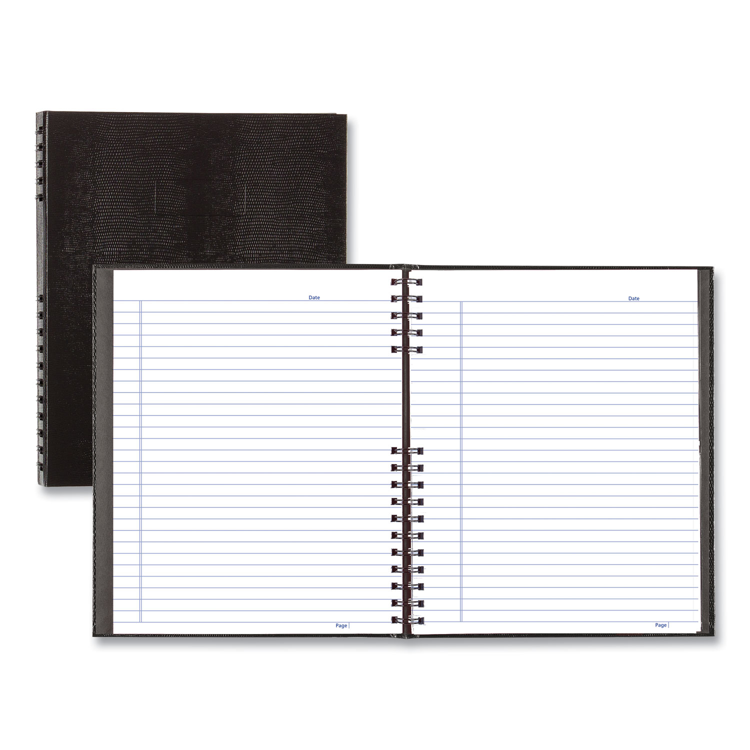 Blueline® NotePro Notebook, 11 x 8 1/2, White Paper, Black Cover, 100 Ruled Shee