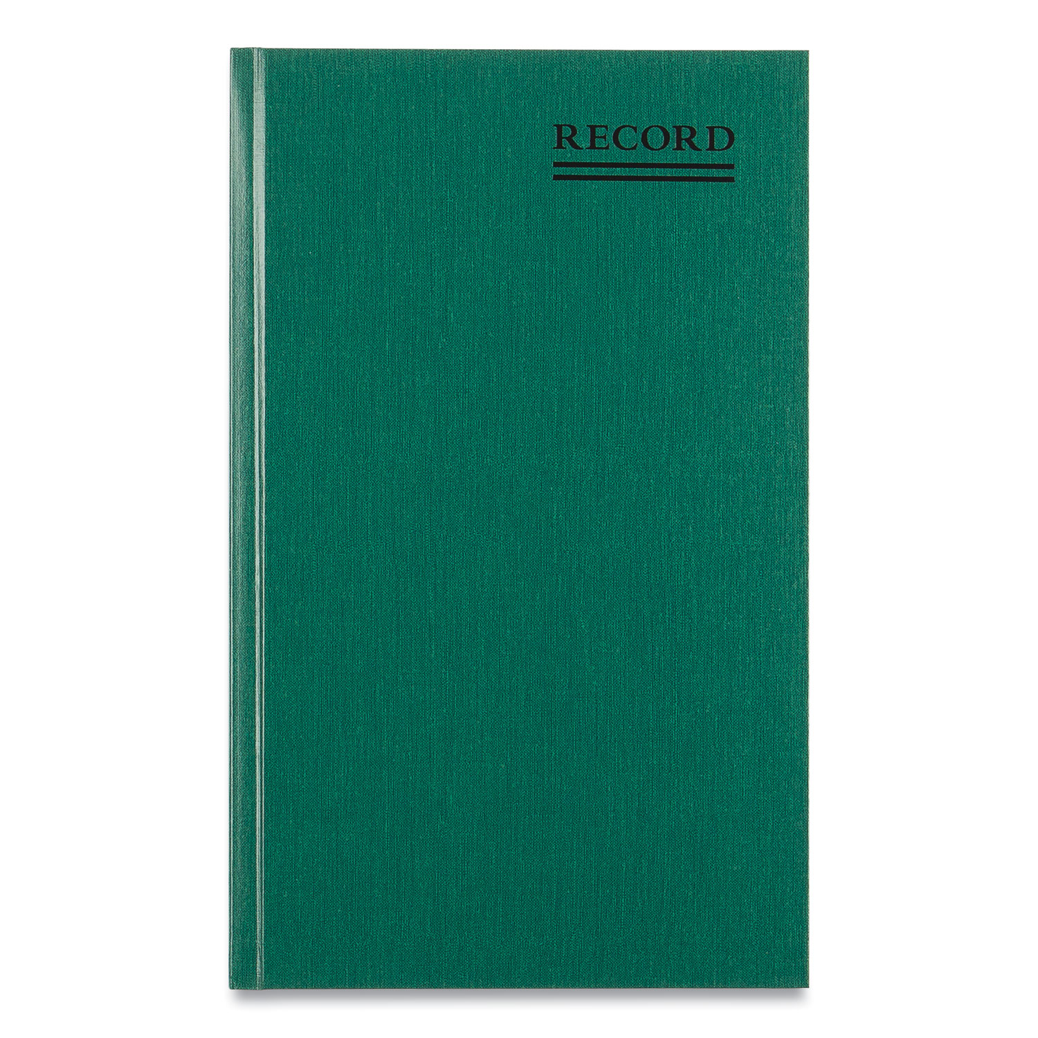 National® Emerald Series Account Book, Green Cover, 500 Pages, 12 1/4 x 7 1/4