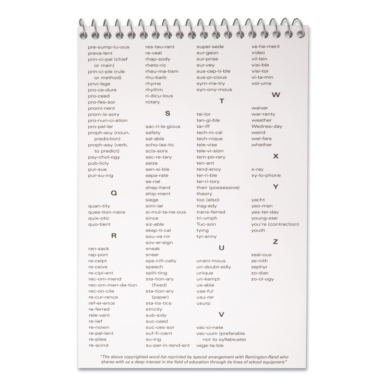 Mead® Spell Write Wirebound Steno Book, Gregg Rule, 6 x 9, White, 80 Sheets