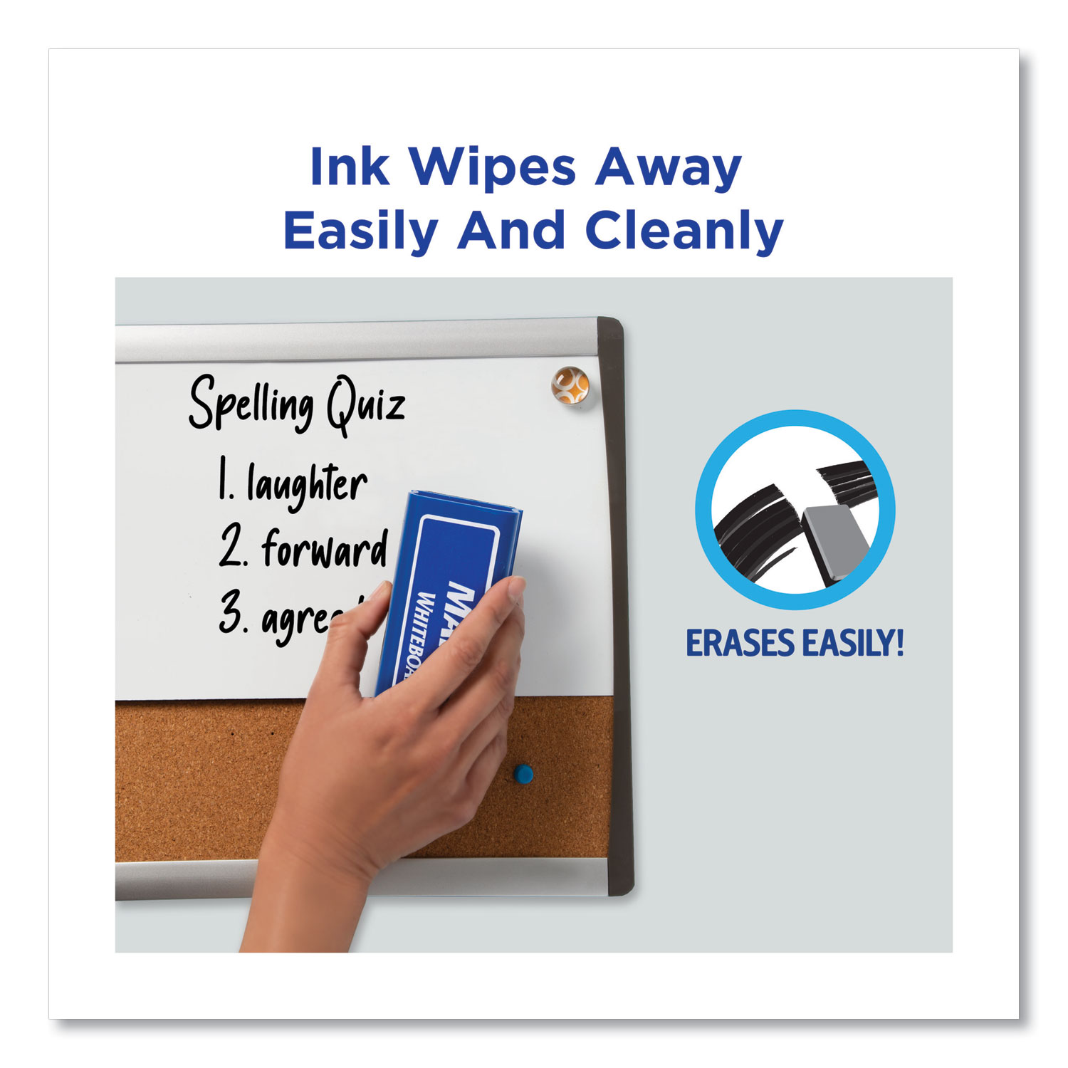 Avery® Marks-A-Lot Desk-Style Dry Erase Marker, Chisel Tip, Black, 36/Pack
