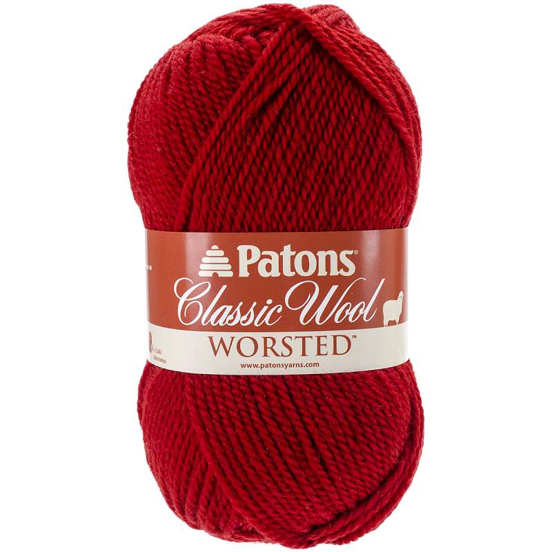 Classic Wool Yarn Bright Red