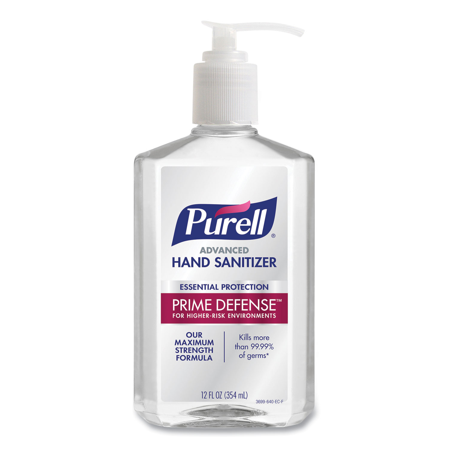 PURELL® Prime Defense Advanced 85% Alcohol Gel Hand Sanitizer, 12 oz Pump Bottle