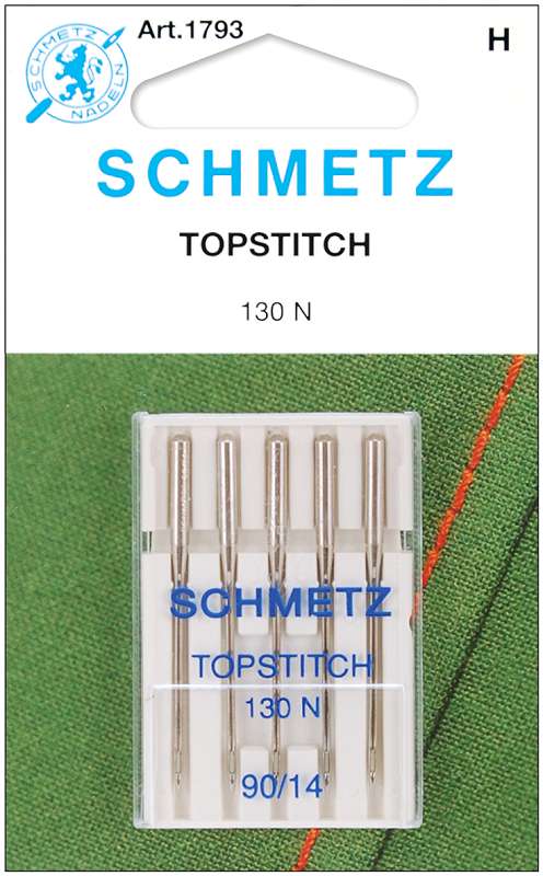 Topstitch Machine Needles Size 14/90 5/Pkg