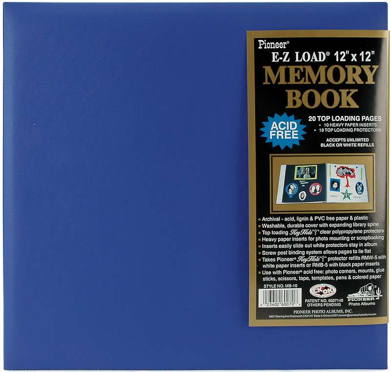 Pioneer Pastel Leatherette Post Bound Album 12