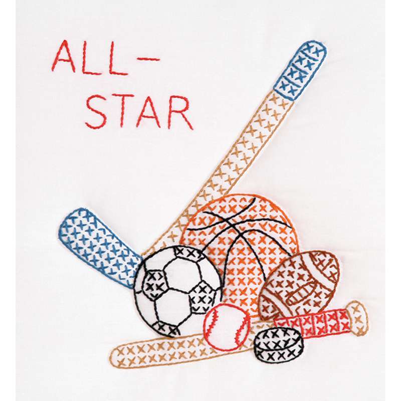 Stamped White Quilt Blocks 9