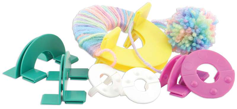 Easy Wrap Pom-Pom Maker Makes 4 Sizes 1.25