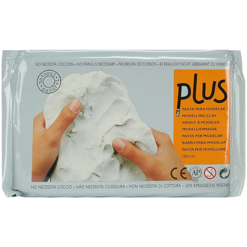 Plus Natural Self-Hardening Clay 2.2lb White