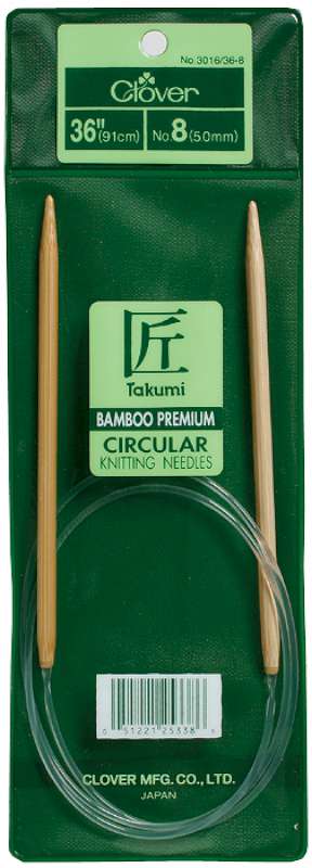 Takumi Bamboo Circular Knitting Needles 36