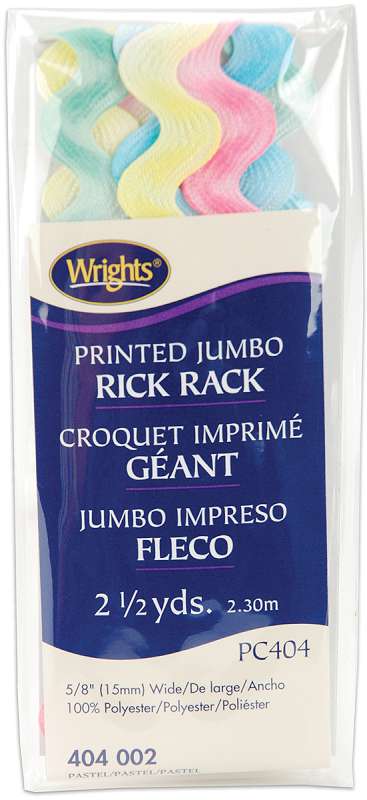 Jumbo Printed Rickrack 5/8