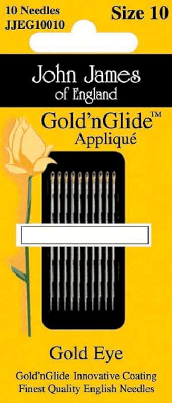 Gold'n Glide Applique Hand Needles Size 10 10/Pkg