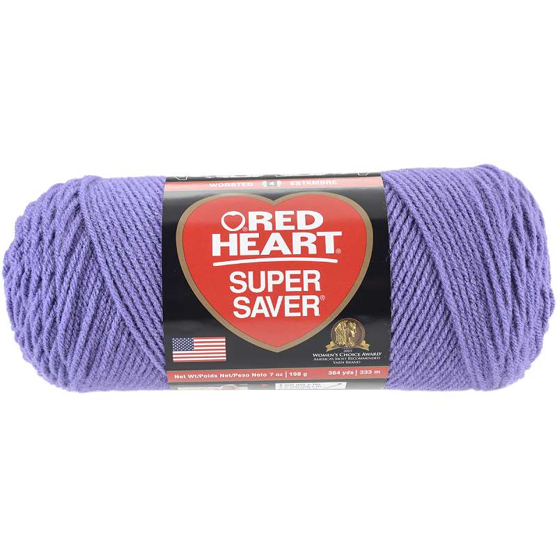 Red Heart Super Saver Yarn Lavender