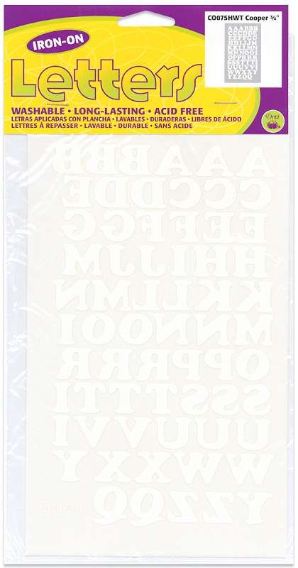 Iron-On Letters .75