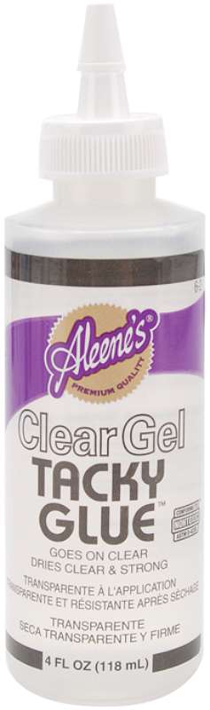 Clear Gel Tacky Glue 4oz. Bottle 