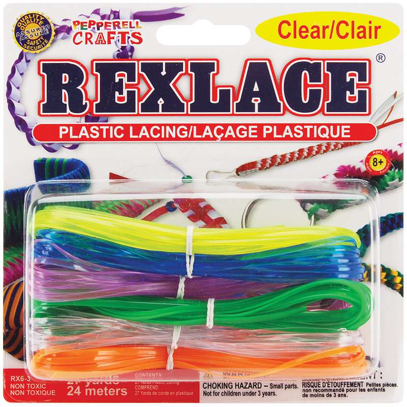 Rexlace Plastic Lacing 27yd Clear