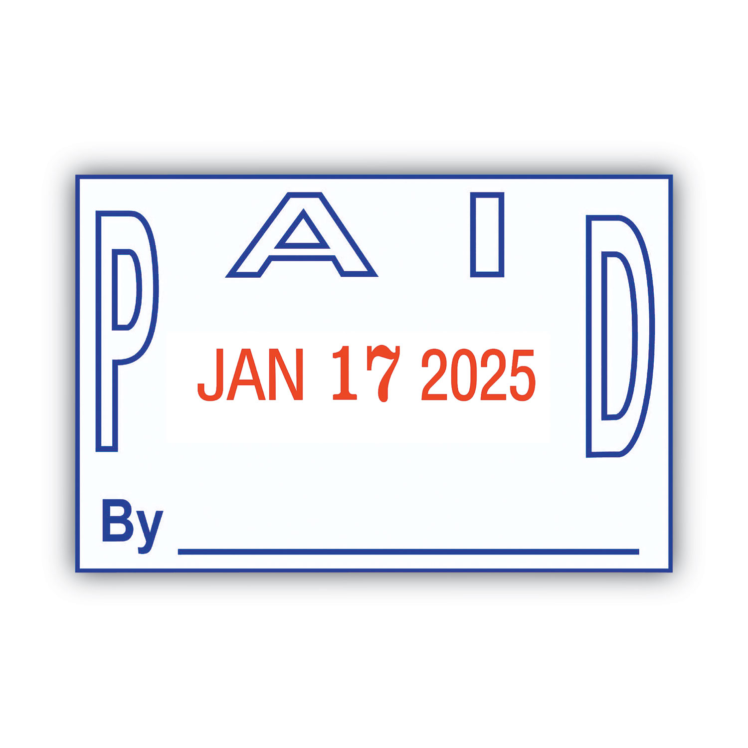 COSCO 2000PLUS® Two-Color Word Dater, 1 3/4 x 1, 