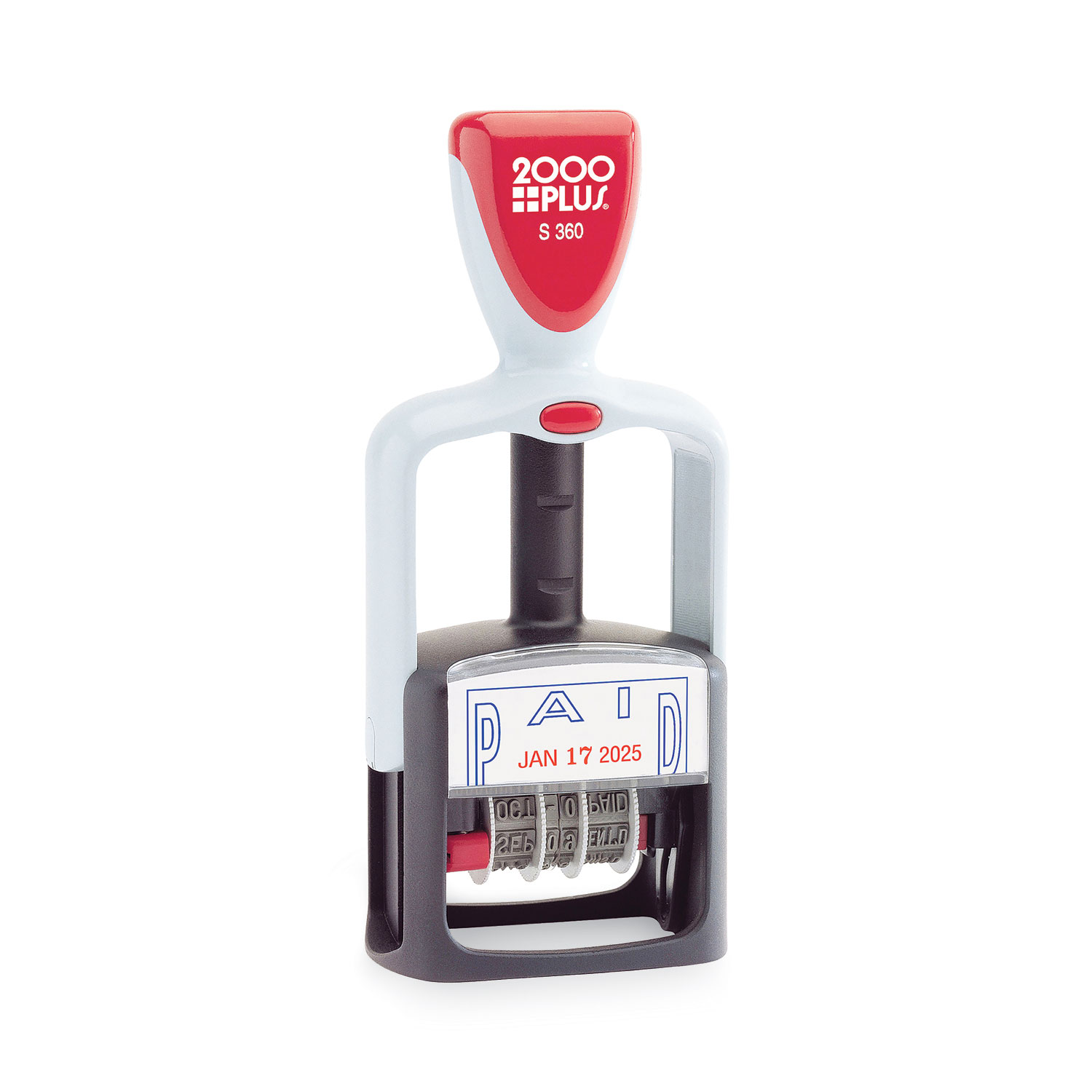 COSCO 2000PLUS® Two-Color Word Dater, 1 3/4 x 1, 