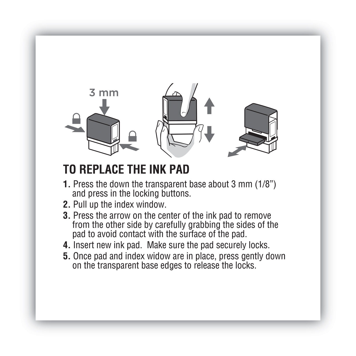 COSCO 2000PLUS® Replacement Ink Pad for 2000PLUS 1SI40PGL & 1SI40P, Red