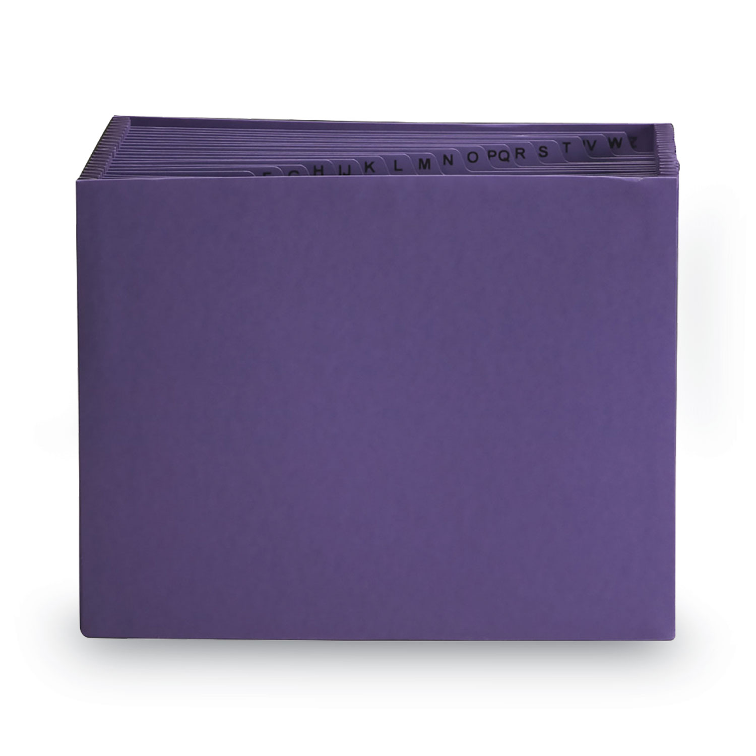Smead® Heavy-Duty A-Z Open Top Expanding Files, 21 Pockets, Letter, Purple