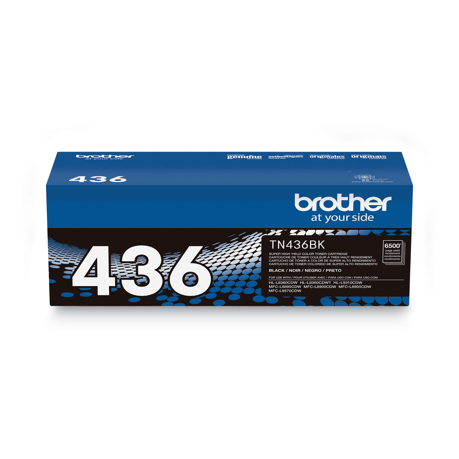 Brother TN436BK Super High-Yield Toner, Black