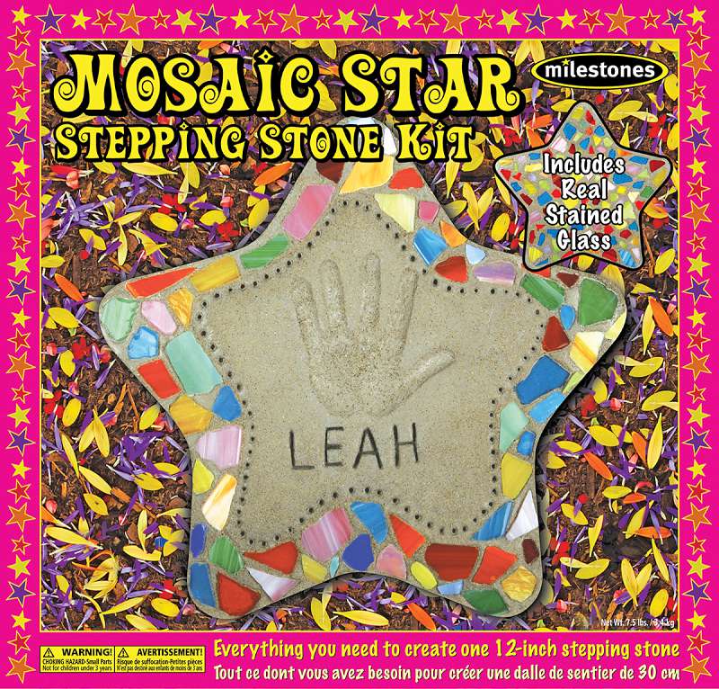 Mosaic Stepping Stone Kit Star