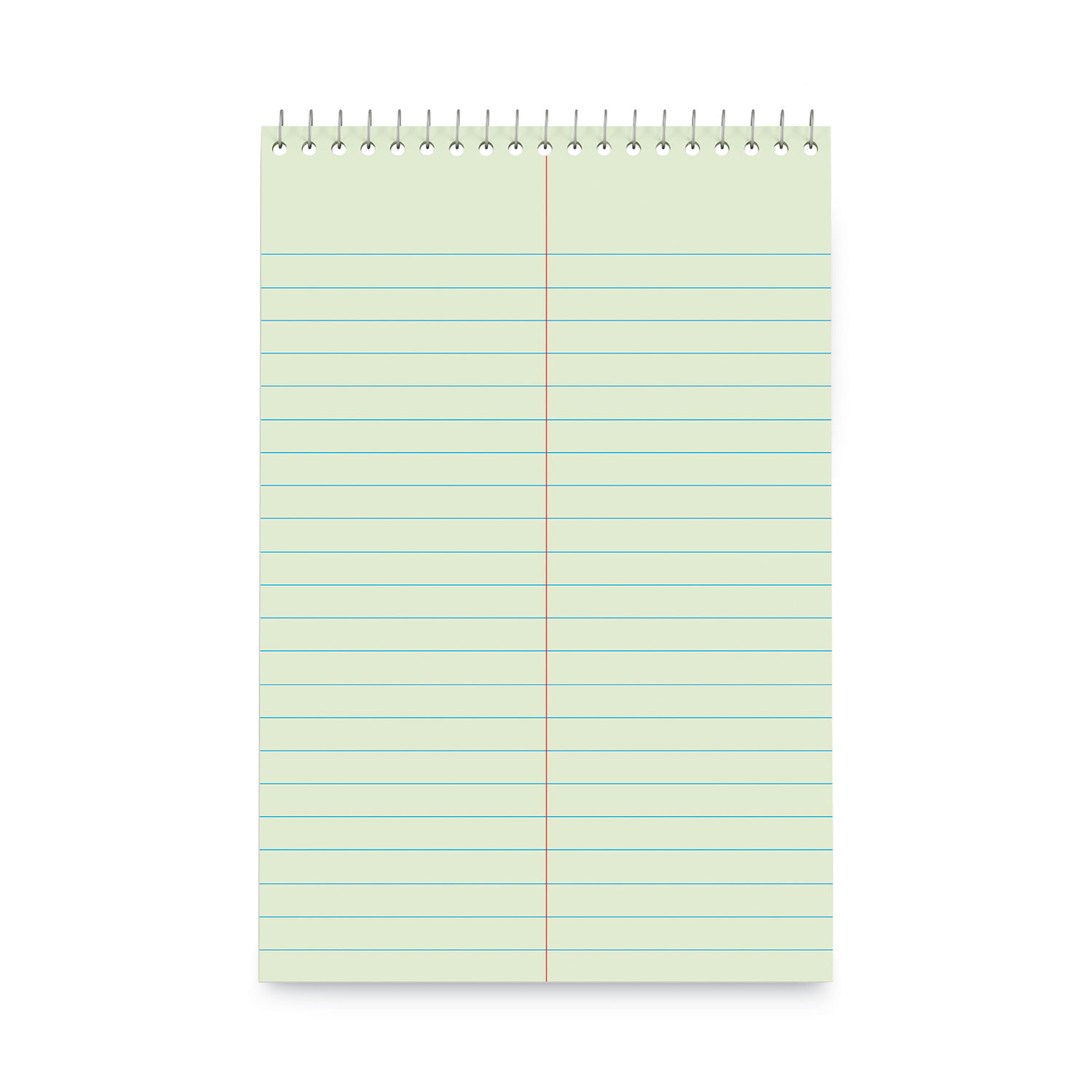 Steno Pads, Gregg Rule, Red Cover, 80 Green-Tint 6 X 9 Sheets, 6/pack