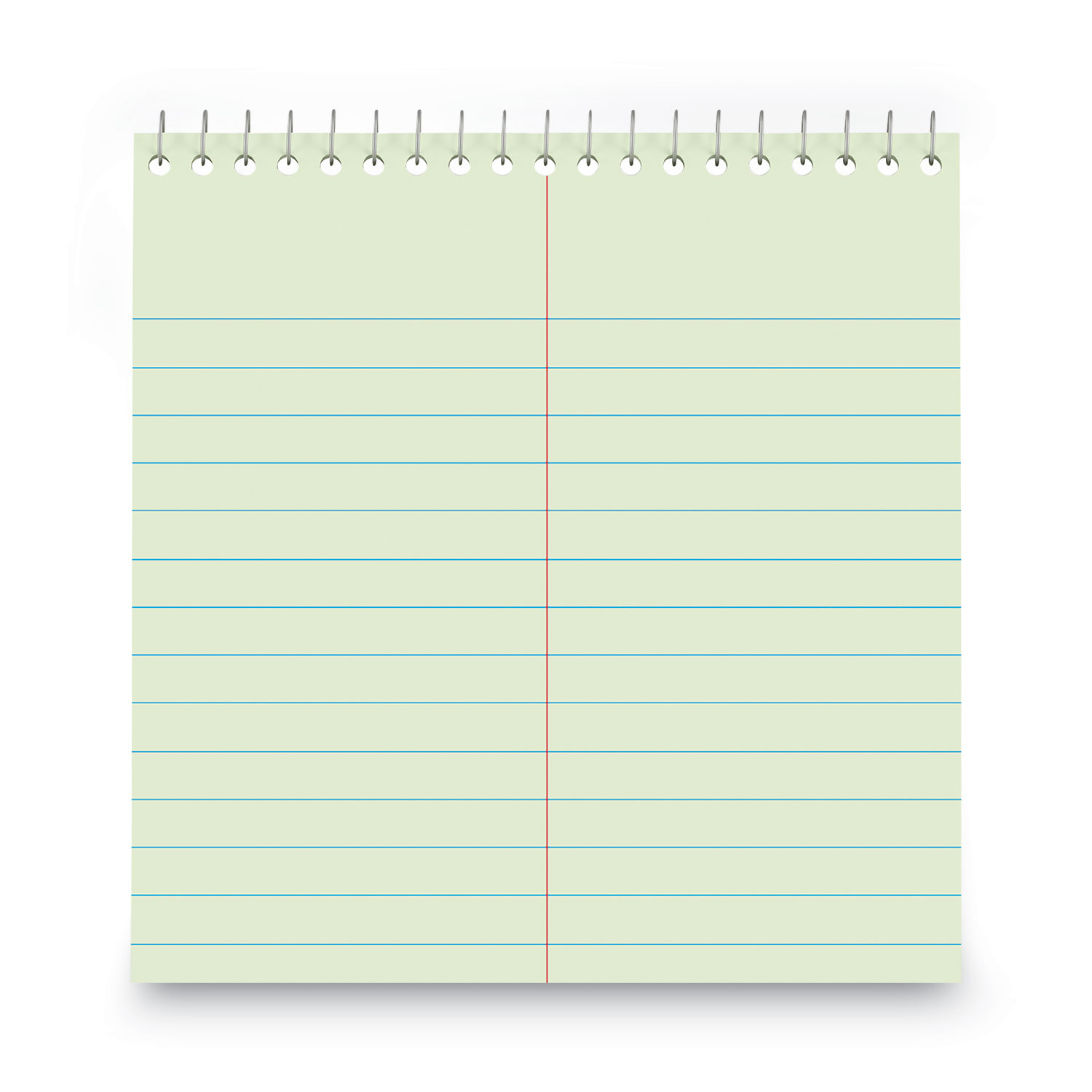 Steno Pads, Gregg Rule, Red Cover, 80 Green-Tint 6 X 9 Sheets, 6/pack