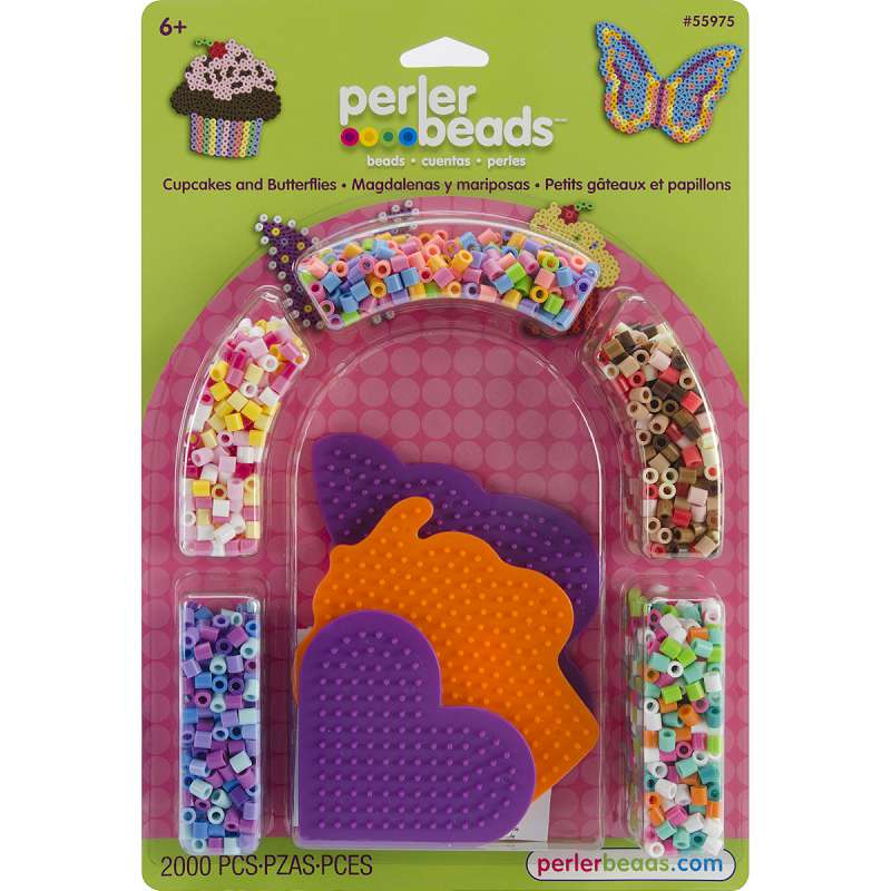 Perler Fused Bead Kit Cupcakes & Butterflies