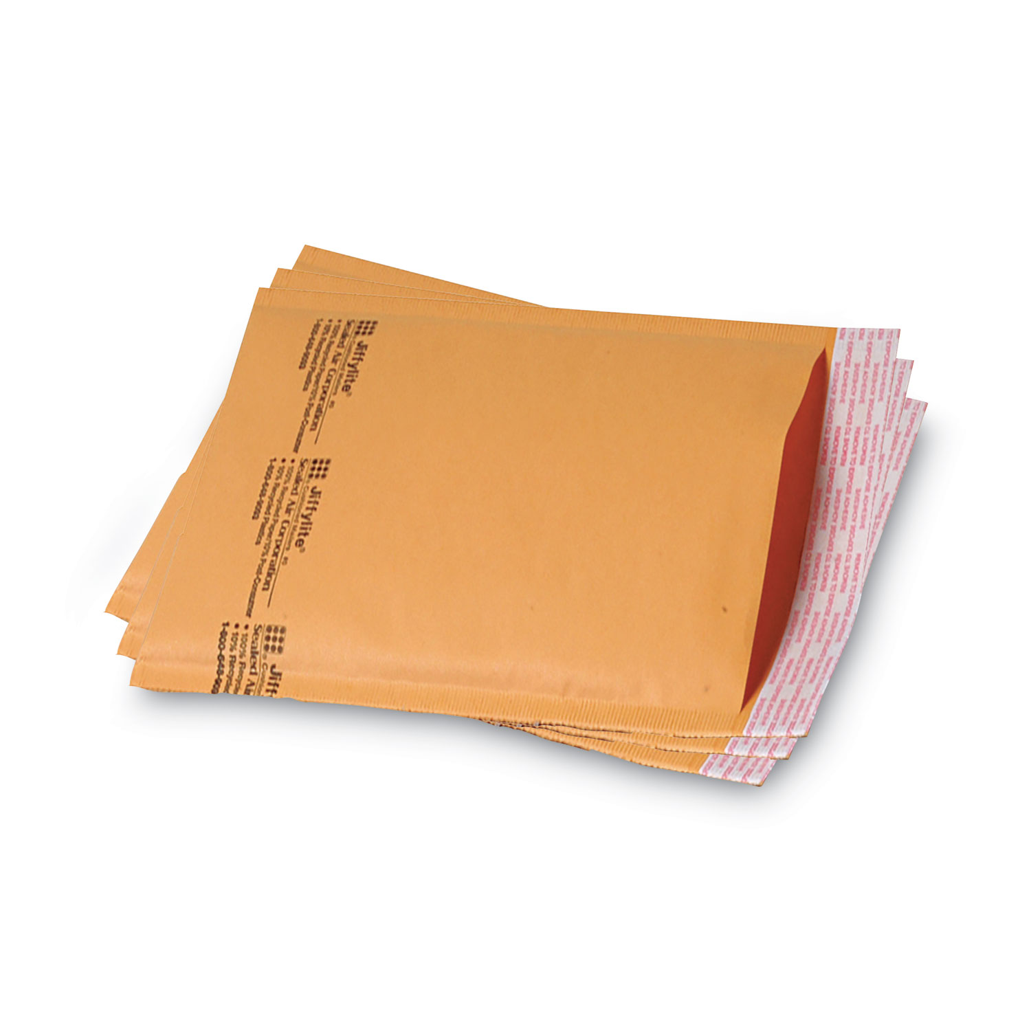 Sealed Air Jiffylite Self Seal Mailer, #0, 6 x 10, Golden Brown, 25/Carton