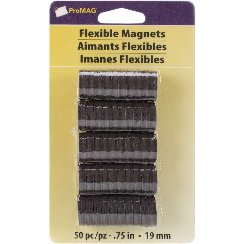 ProMag Flexible Round Magnets .75