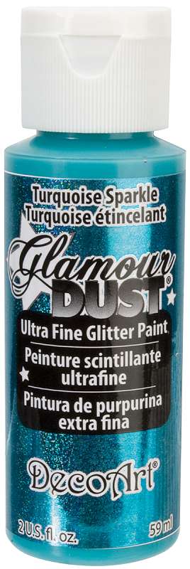 Glamour Dust Glitter Paint 2oz Turquoise Sparkle