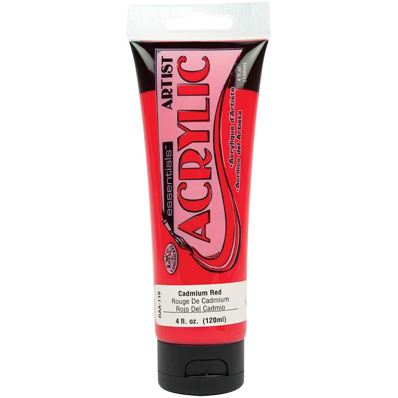 Essentials Acrylic Paint 4oz Cadmium Red
