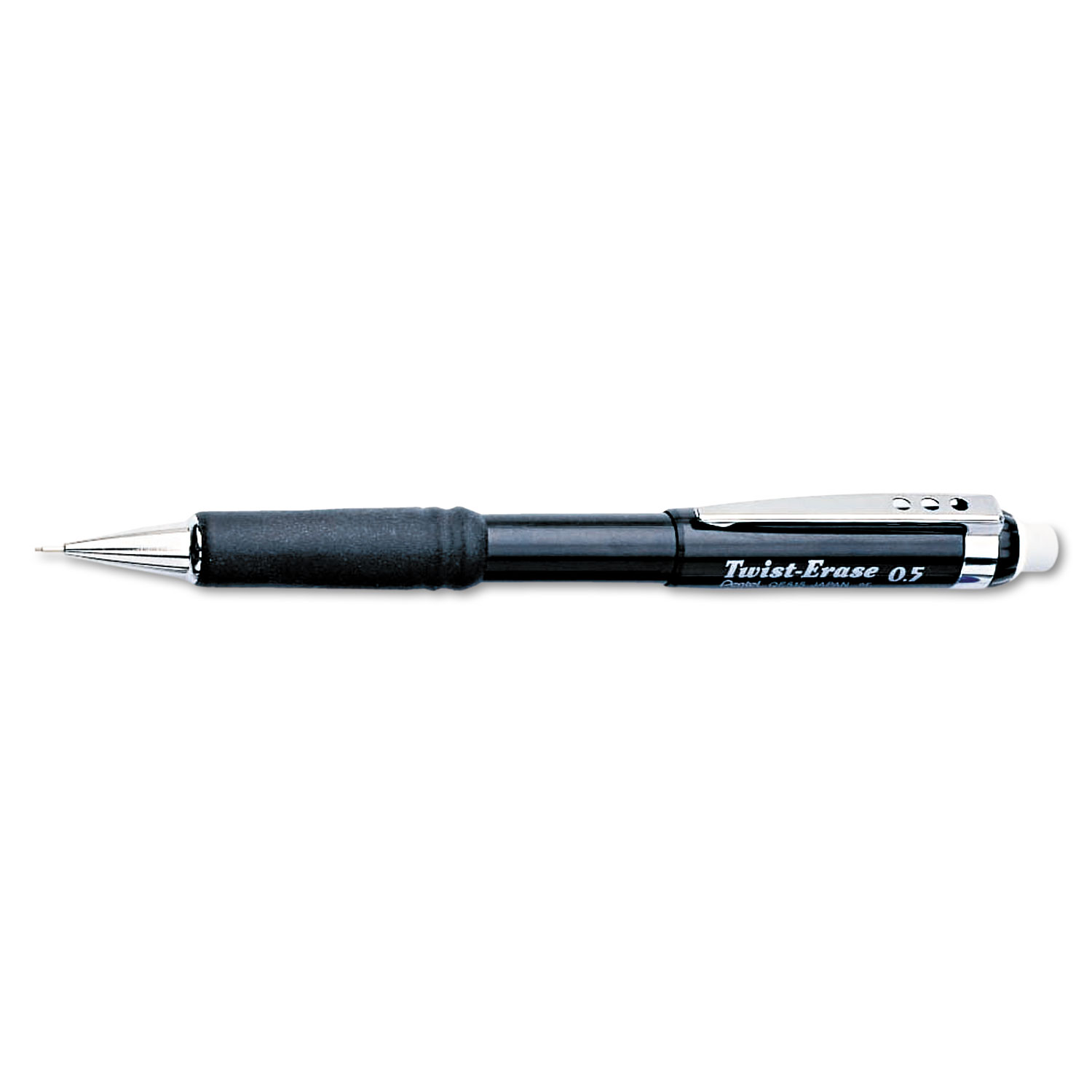 Pentel® Twist-Erase III Mechanical Pencil, 0.5 mm, Black Barrel