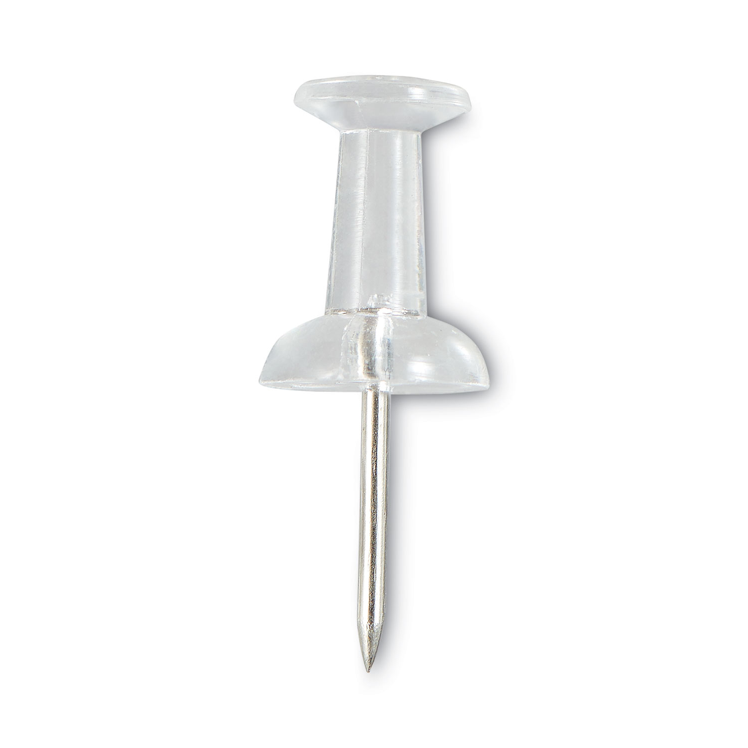 Universal® Clear Push Pins, Plastic, 3/8