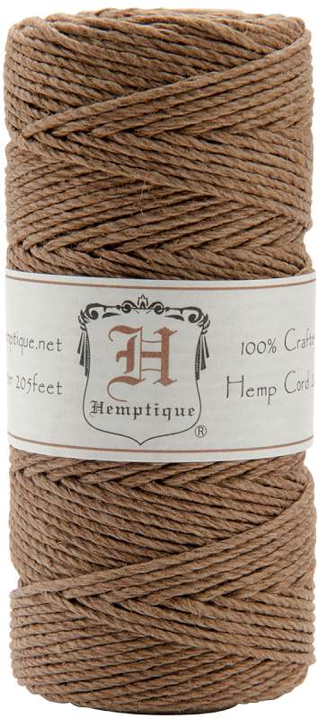Hemp Cord Spool 20lb 205' Light Brown