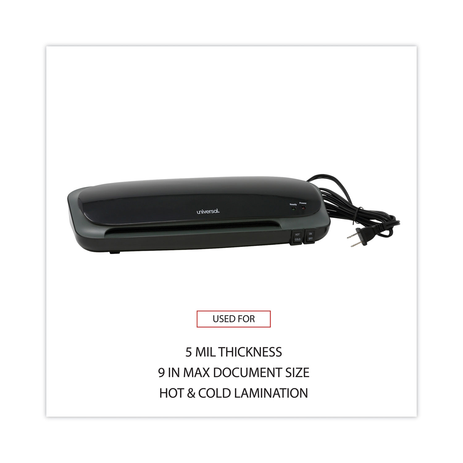 Universal® Desktop Laminator Wide, 5 mil Max Thickness