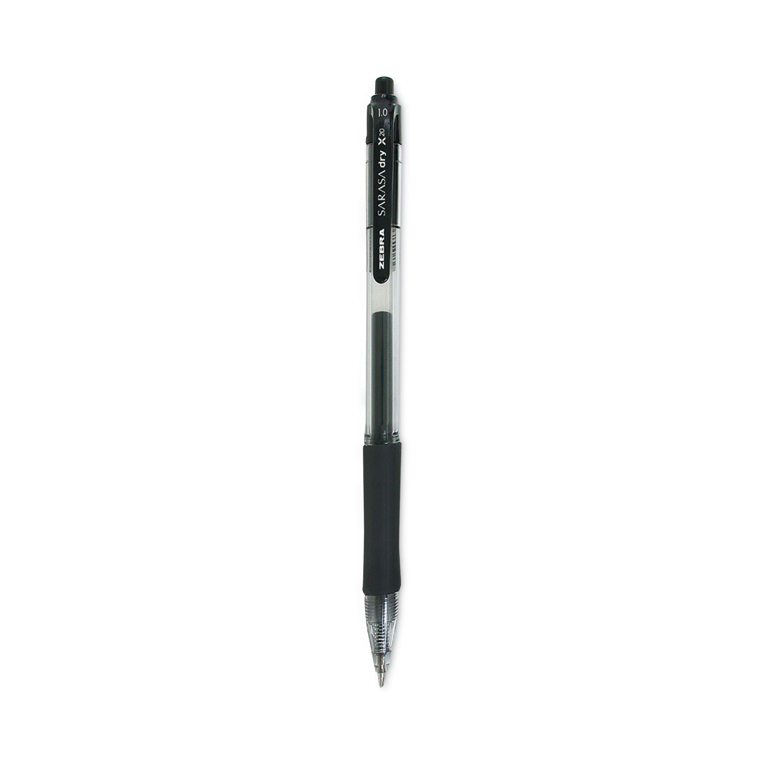 Zebra® Sarasa Retractable Gel Pen, Black Ink, Bold, Dozen
