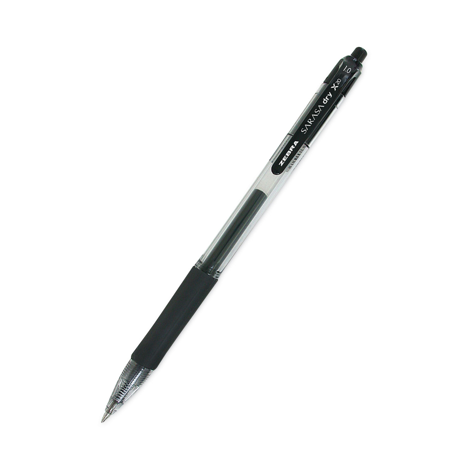 Zebra® Sarasa Retractable Gel Pen, Black Ink, Bold, Dozen