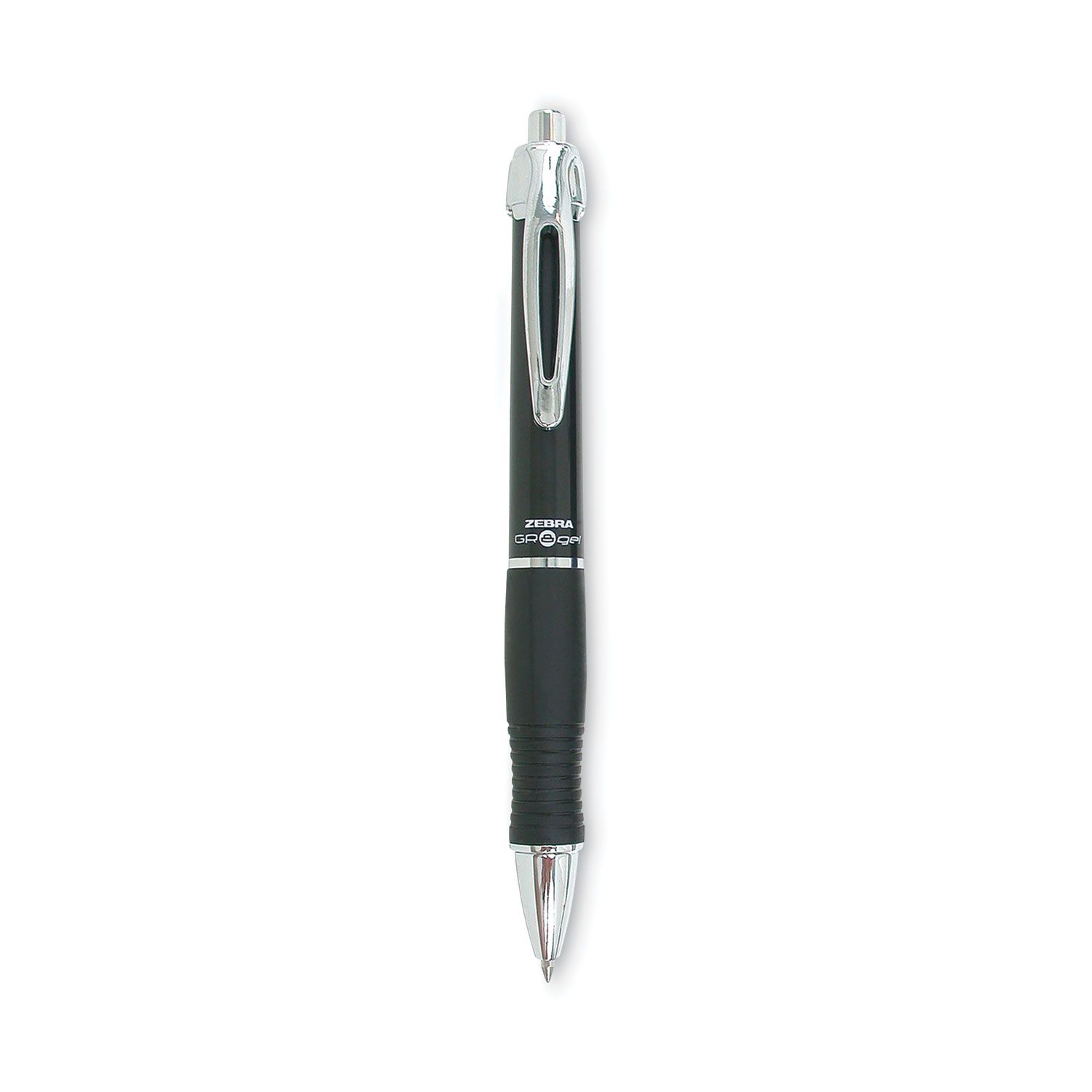 Zebra® GR8 Retractable Gel Pen, Black Ink, Medium, Dozen