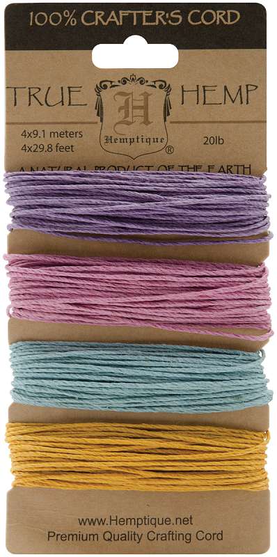 Hemp Cord 20lb 120' Pastel