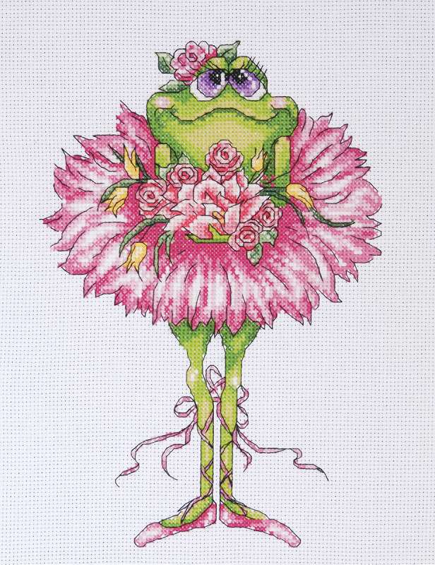 Frog Bouquet Counted Cross Stitch Kit 7