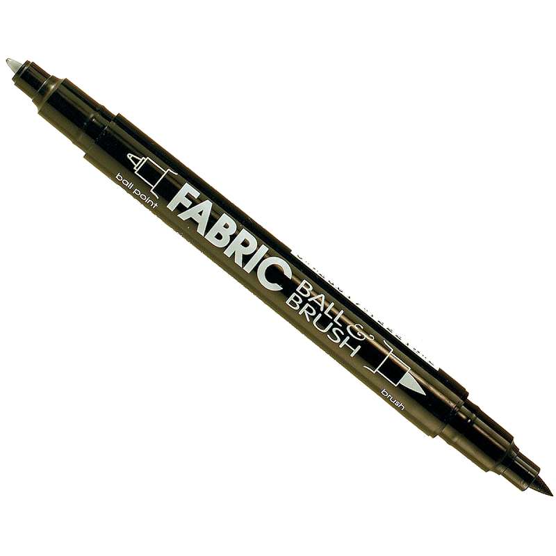 Ball & Brush Fabric Marker Black
