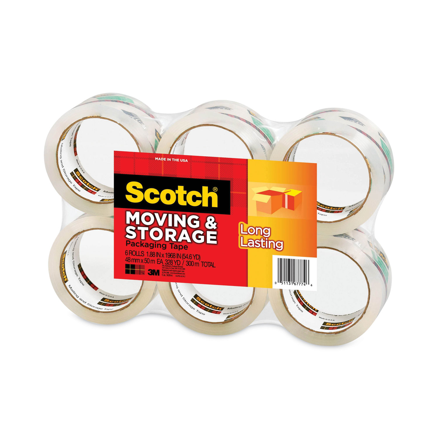 Scotch® Moving & Storage Tape, 1.88