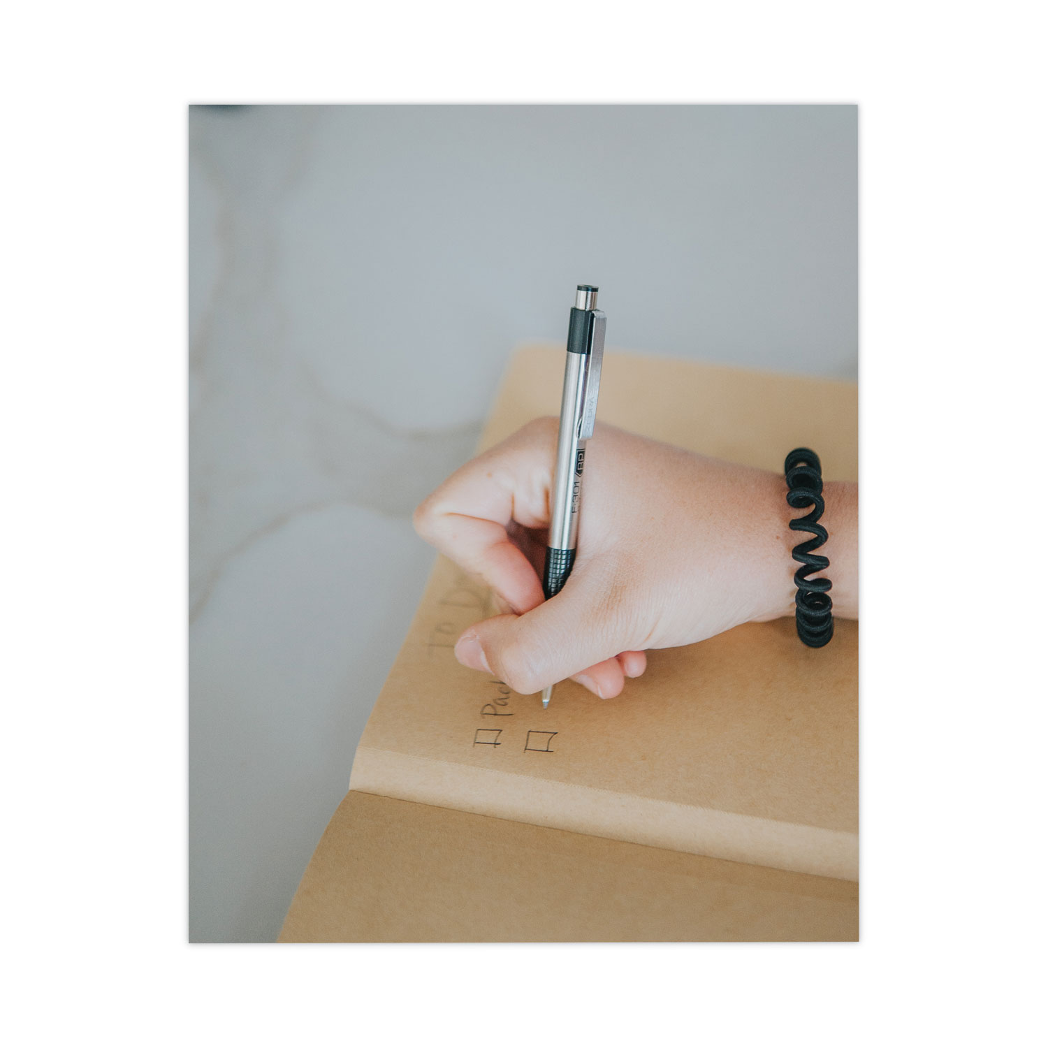 Zebra® F-301 Ballpoint Retractable Pen, Black Ink, Bold, Dozen