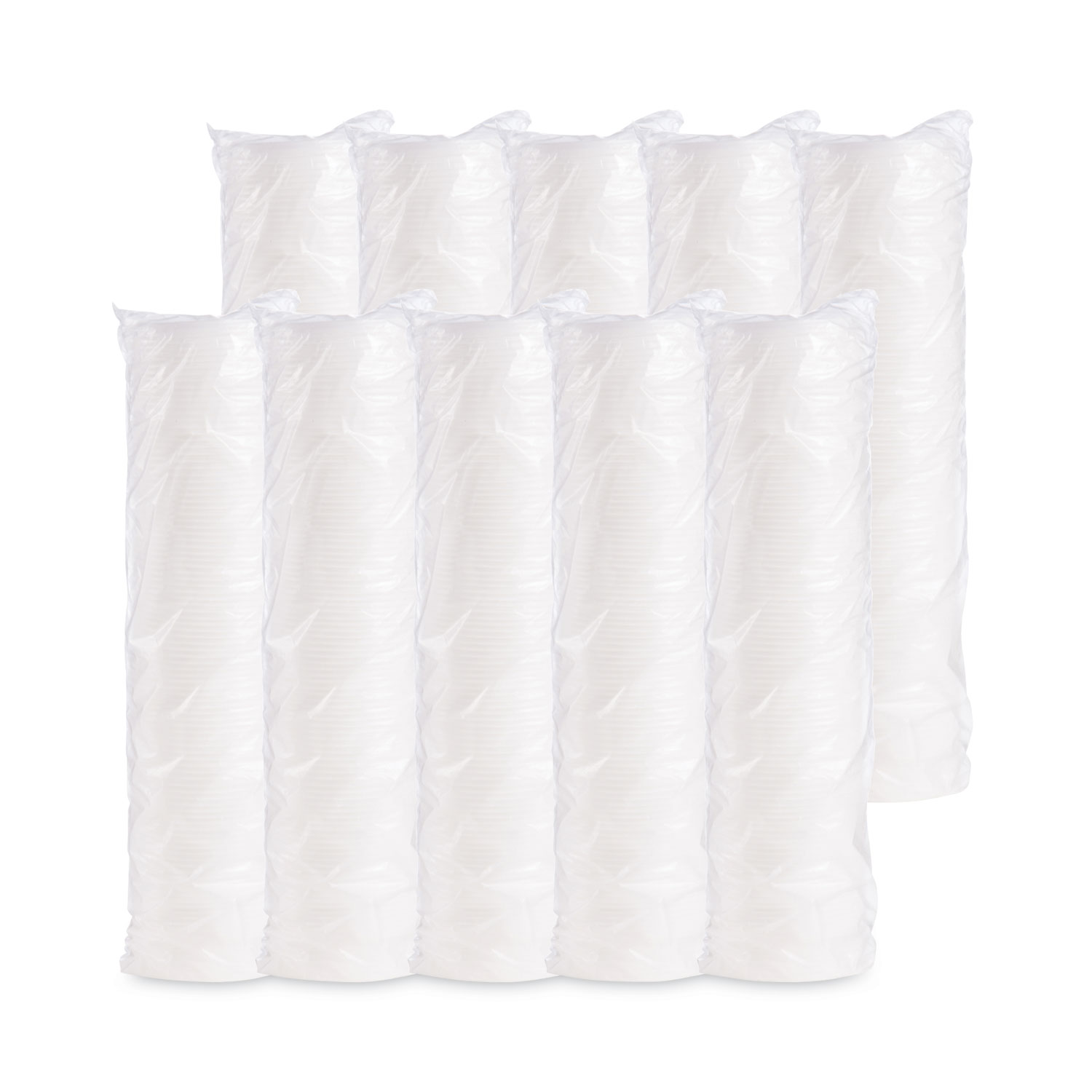 PLASTIC LIDS FOR FOAM CONTAINERS, VENTED, FITS 3.5-6 OZ, WHITE, 1,000/CARTON