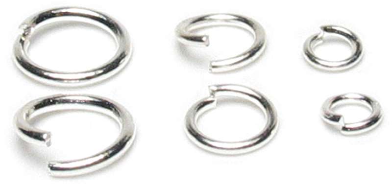 Jewelry Basics Metal Findings 120/Pkg Silver Jump Rings 4mm, 6mm & 8mm