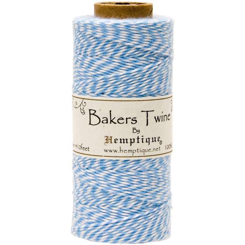 Cotton Baker's Twine Spool 2-Ply 410' Light Blue