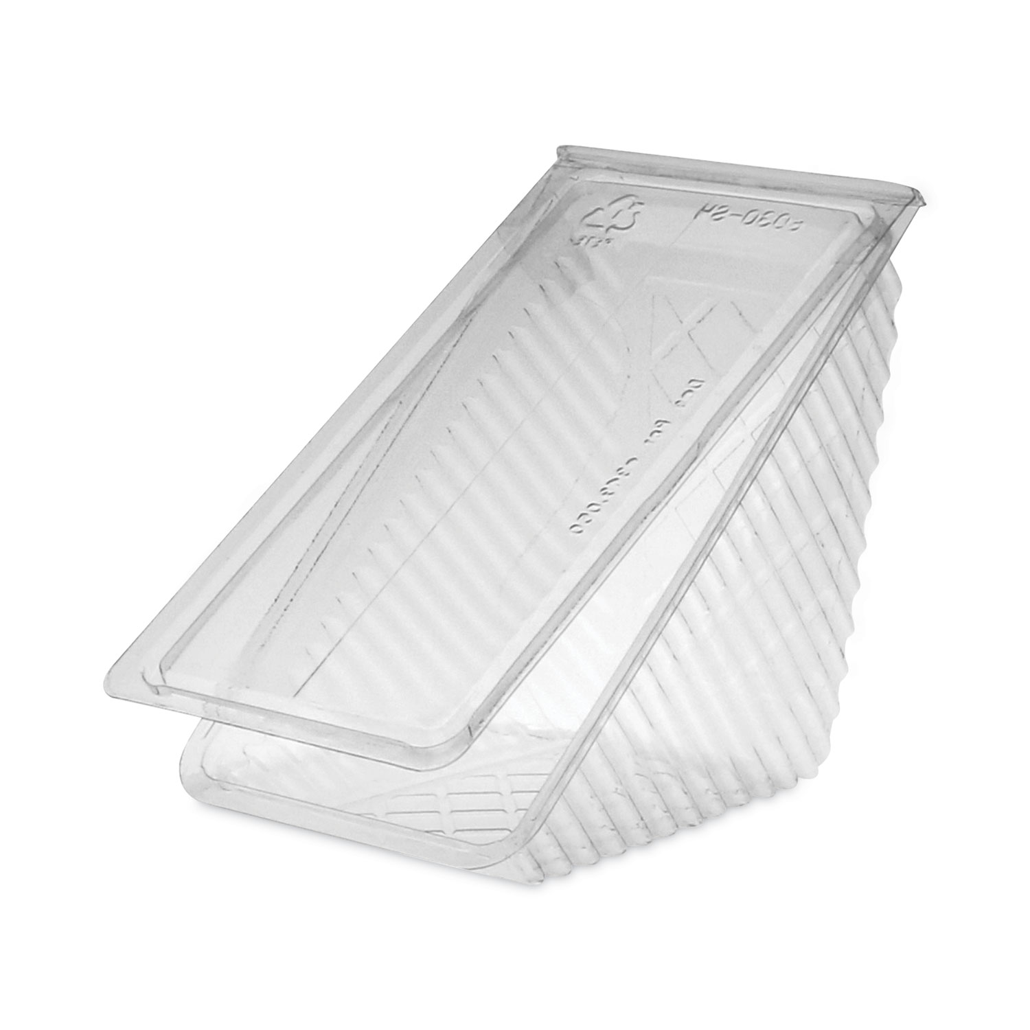 Pactiv Hinged Lid Sandwich Wedges, Plastic, Clear, 6 1/2 x 3 x 3 1/4, 85/PK, 3 P