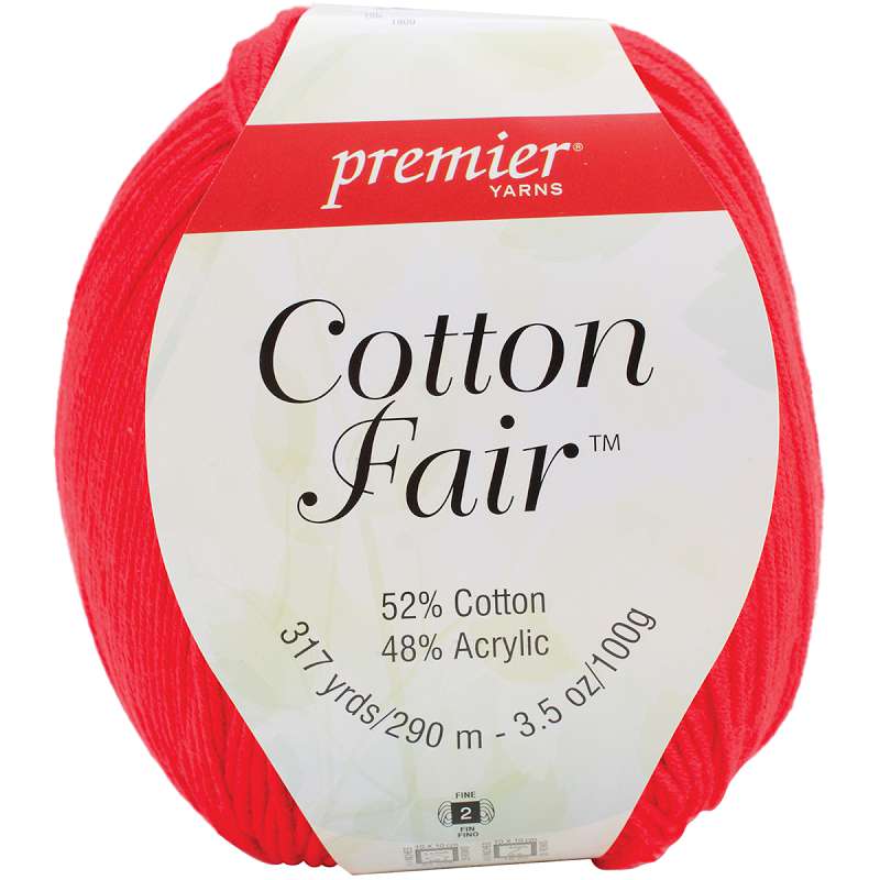 Cotton Fair Solid Yarn Red